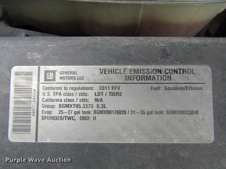 image for item FJ9500 2011 Chevrolet Tahoe Police SUV