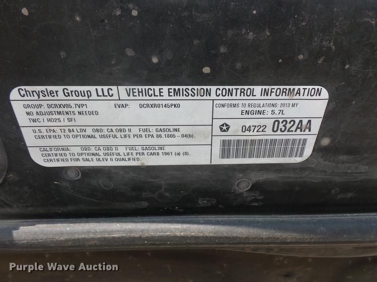 image for item FT9756 2013 Dodge Charger Police