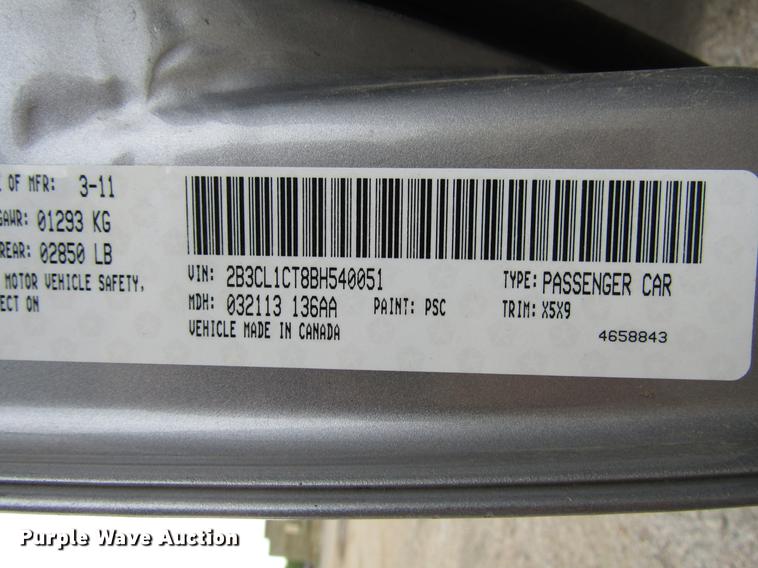 image for item FT9760 2011 Dodge Charger Police