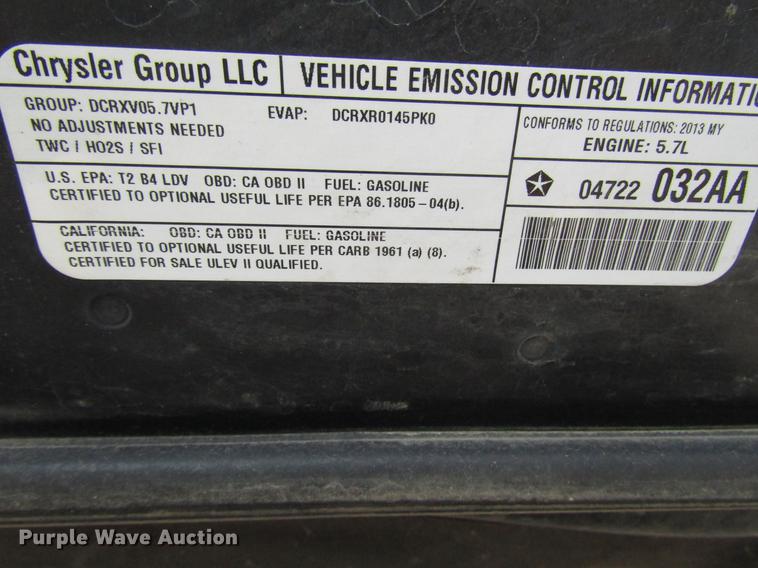 image for item FT9761 2013 Dodge Charger Police