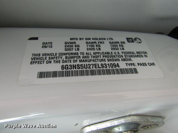 image for item FT9762 2014 Chevrolet Caprice Police