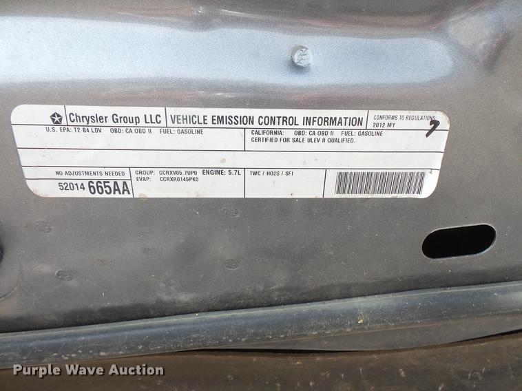 image for item FT9764 2012 Dodge Charger Police