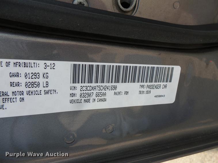 image for item FT9764 2012 Dodge Charger Police