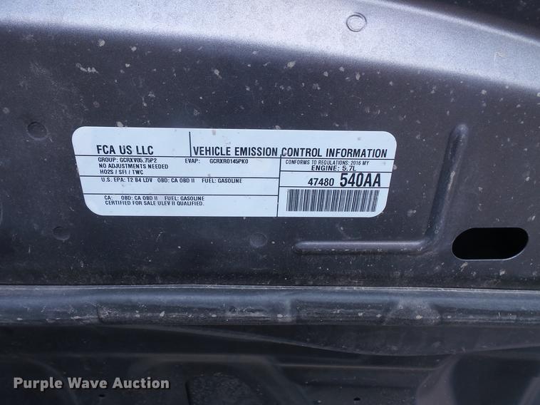 image for item FT9767 2016 Dodge Charger Police