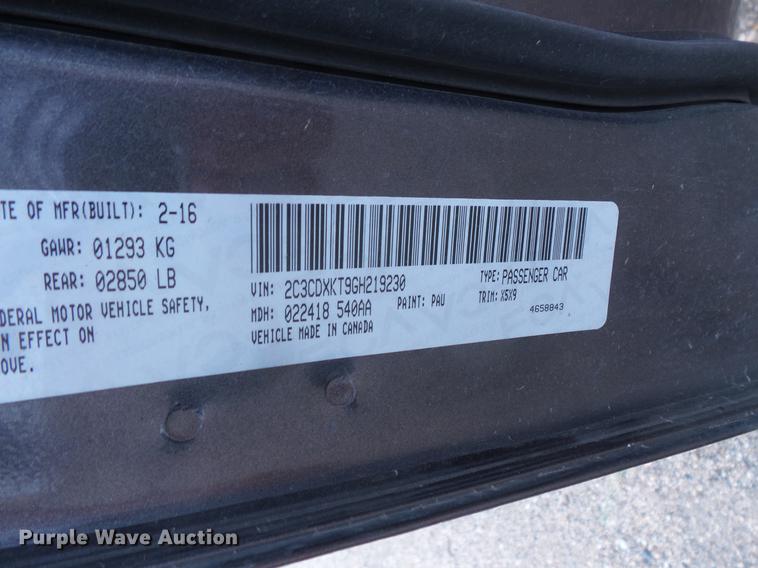 image for item FT9767 2016 Dodge Charger Police