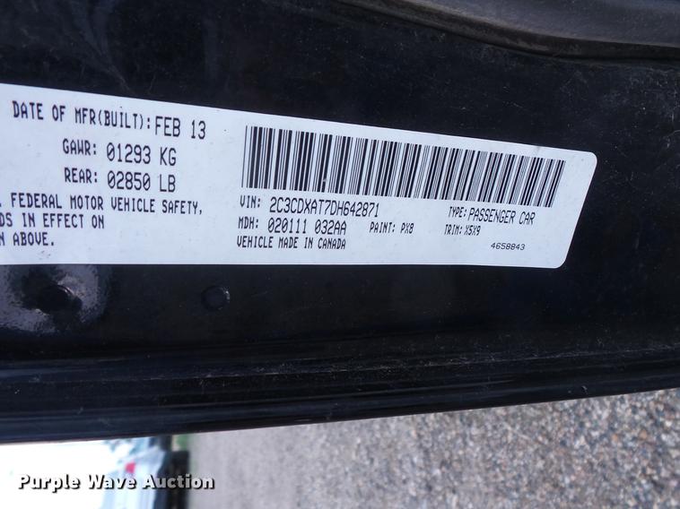 image for item FT9768 2013 Dodge Charger Police