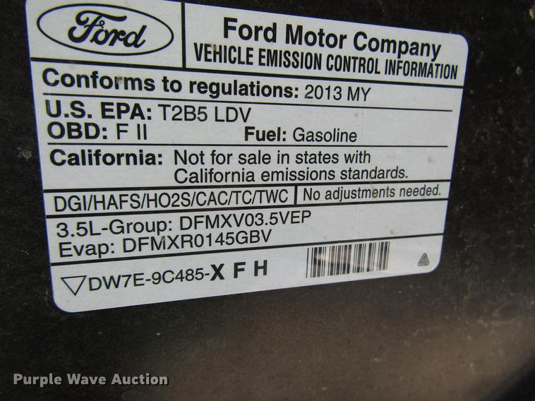 image for item FT9771 2013 Ford Taurus