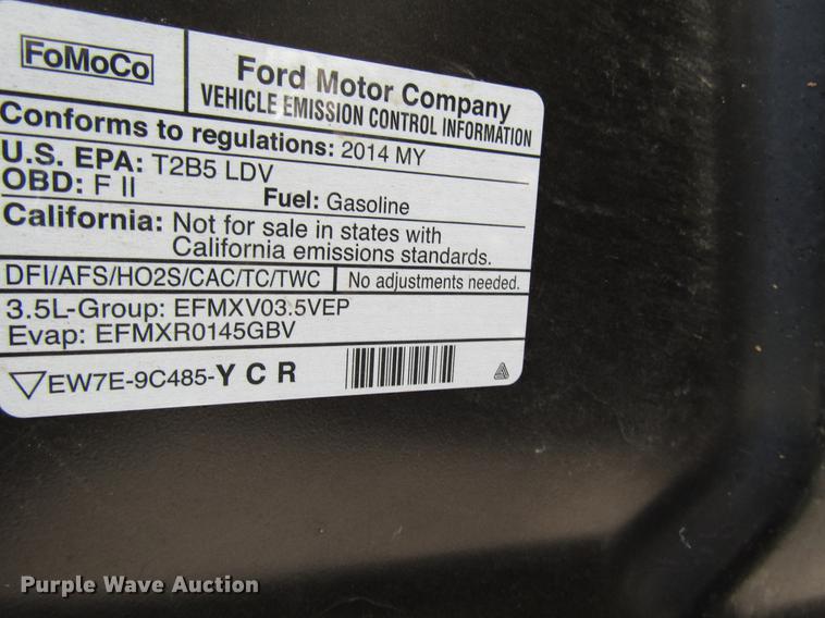 image for item FT9772 2014 Ford Taurus Police