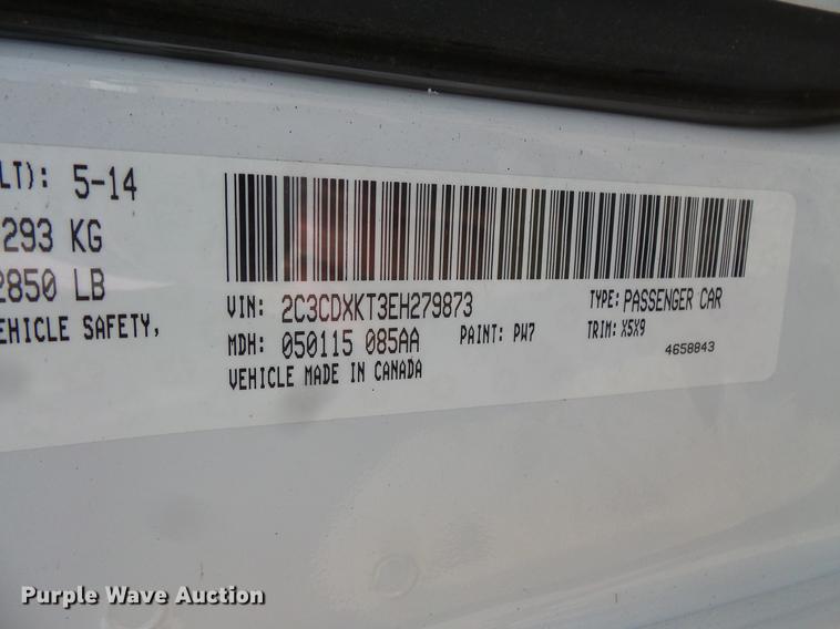 image for item FT9776 2014 Dodge Charger Police