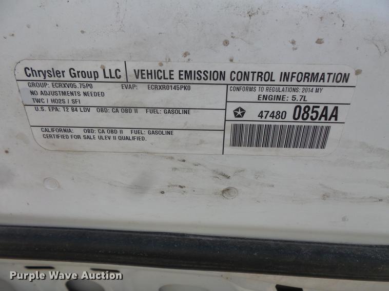 image for item FT9779 2014 Dodge Charger Police