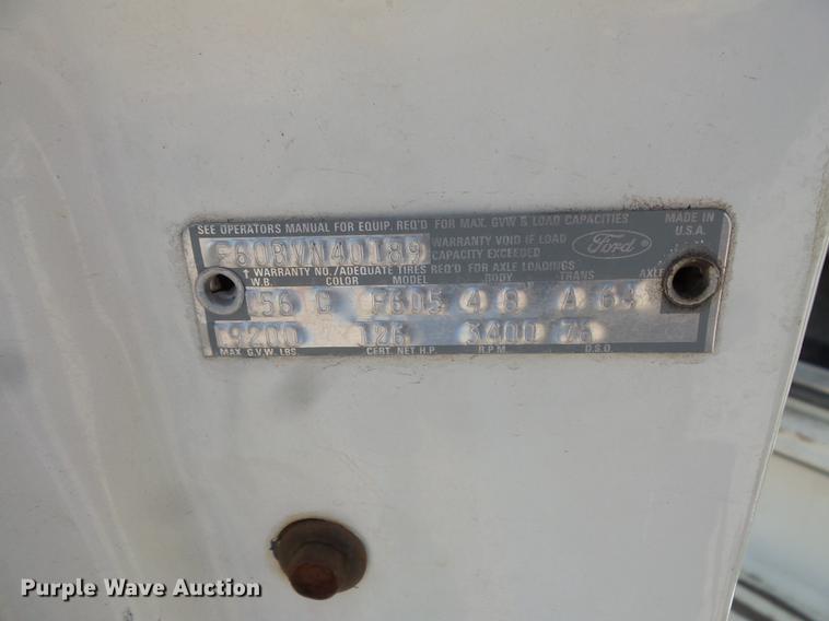 image for item FT9823 1972 Ford 600 sewer jetter truck