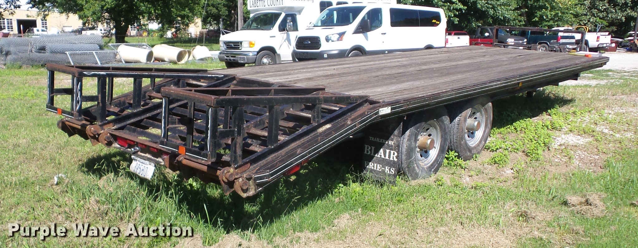 1993 Blair equipment trailer in Altamont, KS Item EI9919 sold