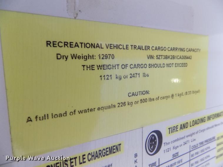 image for item DB9118 2012 Forest River Coachmen Brookstone BFK367RL camper