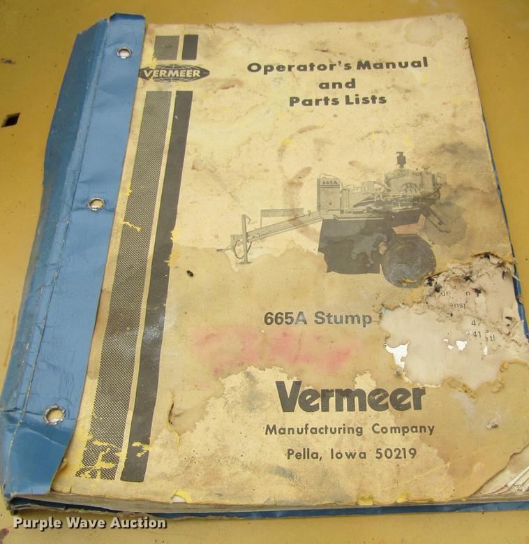image for item DD2672 1991 Vermeer 665B stump grinder