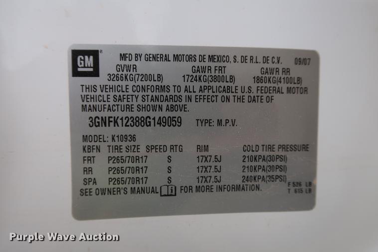 image for item DD5313 2008 Chevrolet Avalanche LT pickup truck