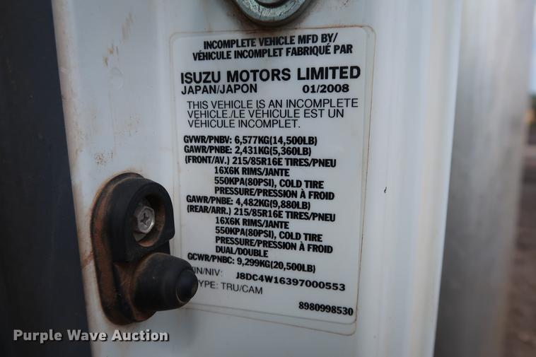 image for item DD5325 2009 GMC W4500 box truck