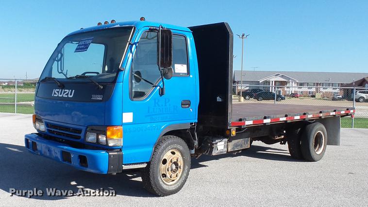 image for item DD7407 2003 Isuzu NPR dump flatbed truck