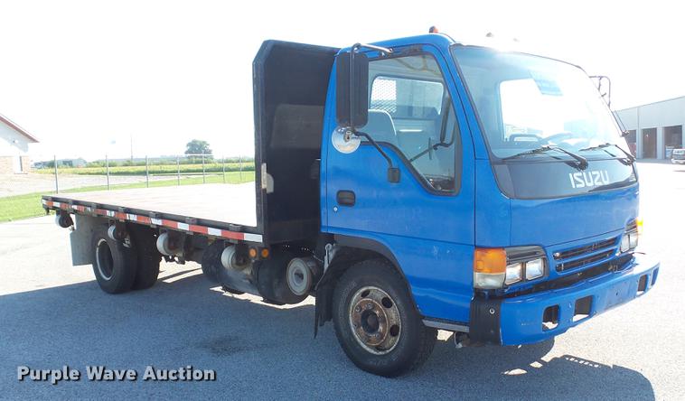 image for item DD7407 2003 Isuzu NPR dump flatbed truck