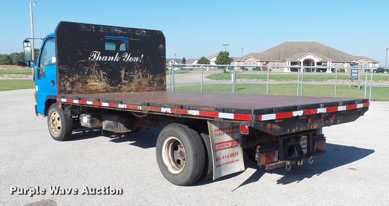 image for item DD7407 2003 Isuzu NPR dump flatbed truck