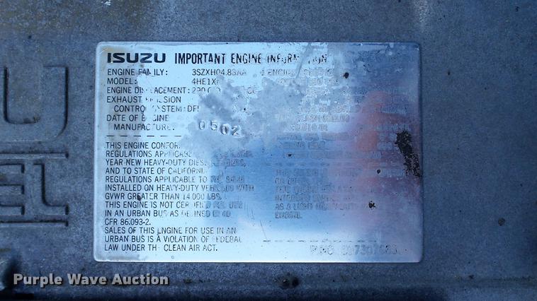 image for item DD7407 2003 Isuzu NPR dump flatbed truck
