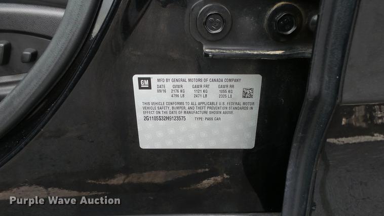 image for item DF4340 2017 Chevrolet Impala LT