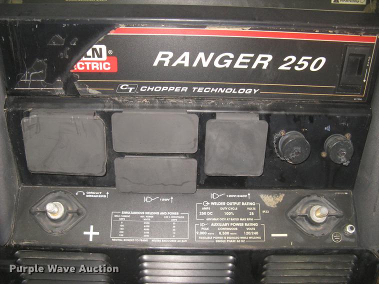 image for item DQ9734 Lincoln Electric Ranger 250 welder/generator