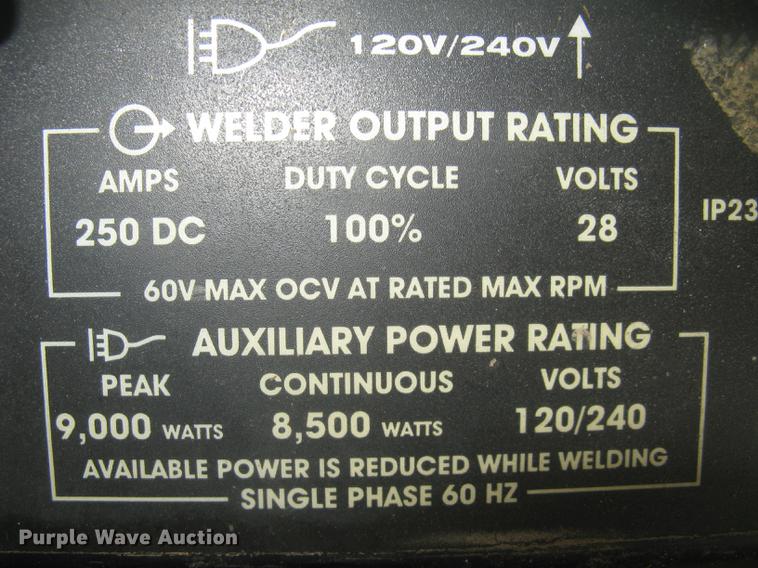 image for item DQ9734 Lincoln Electric Ranger 250 welder/generator