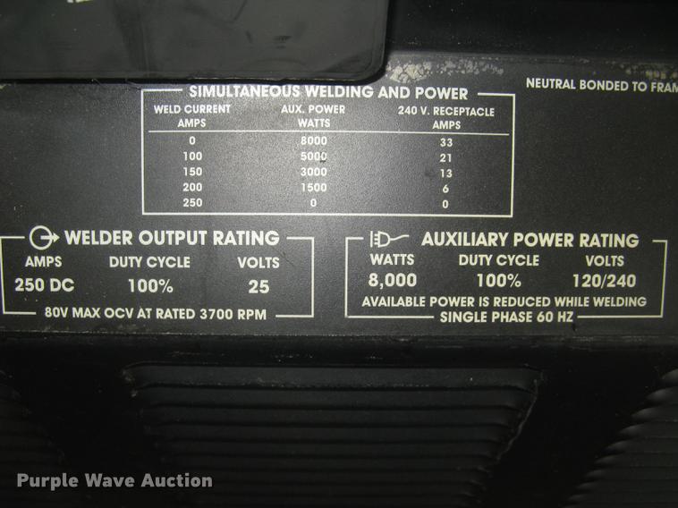 image for item DQ9735 Lincoln Electric Ranger 250 welder/generator
