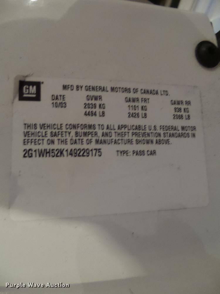 image for item DZ9185 2004 Chevrolet Impala