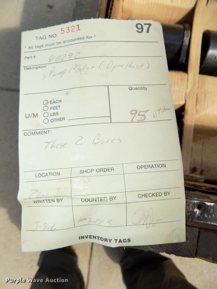 image for item DZ9524 (60) snow plow pump motors