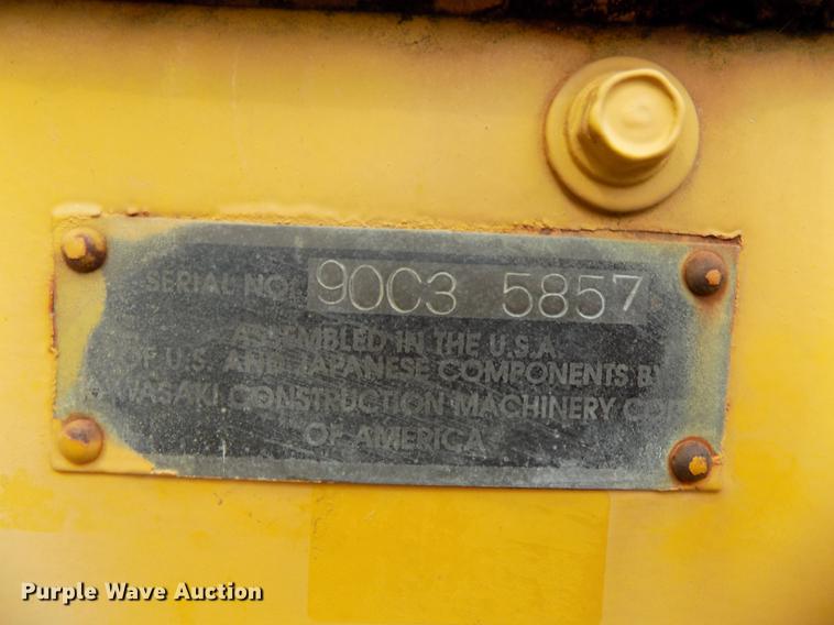 image for item DB8589 2001 Kawasaki 90Z IV wheel loader