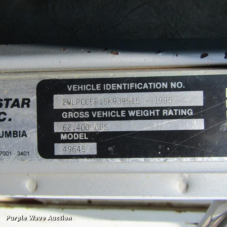 image for item DC0050 1995 Western Star 4900 dump truck