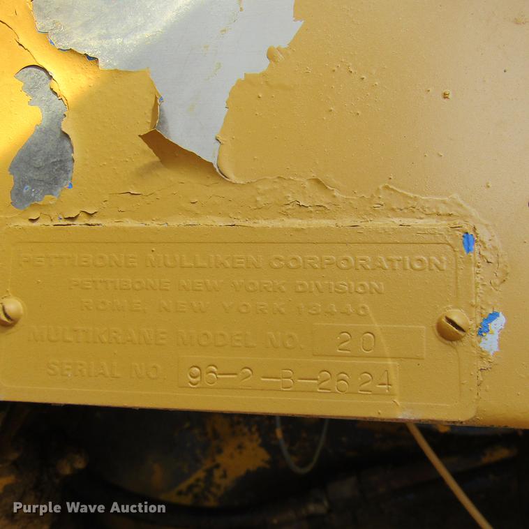 image for item DC0059 1969 Pettibone 20 crane