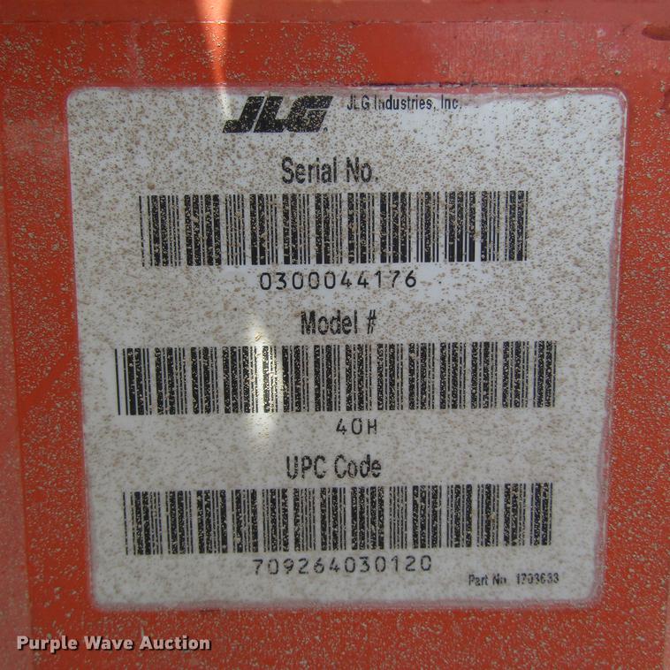 image for item DC0060 1999 JLG 40H boom lift