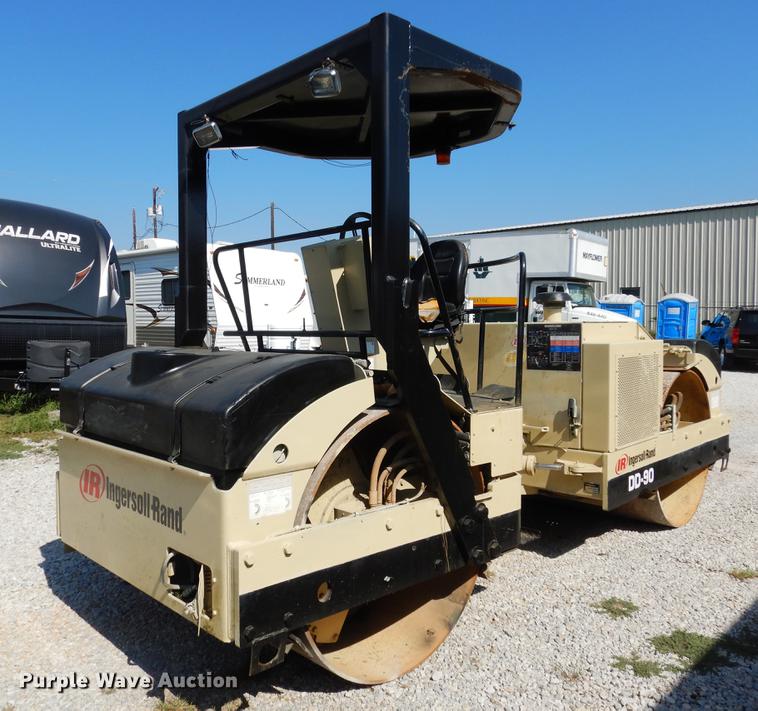 image for item DC5951 2003 Ingersoll Rand DD90 double drum vibratory compactor