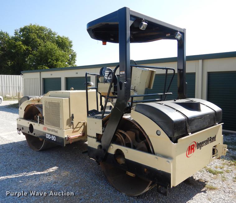 image for item DC5951 2003 Ingersoll Rand DD90 double drum vibratory compactor