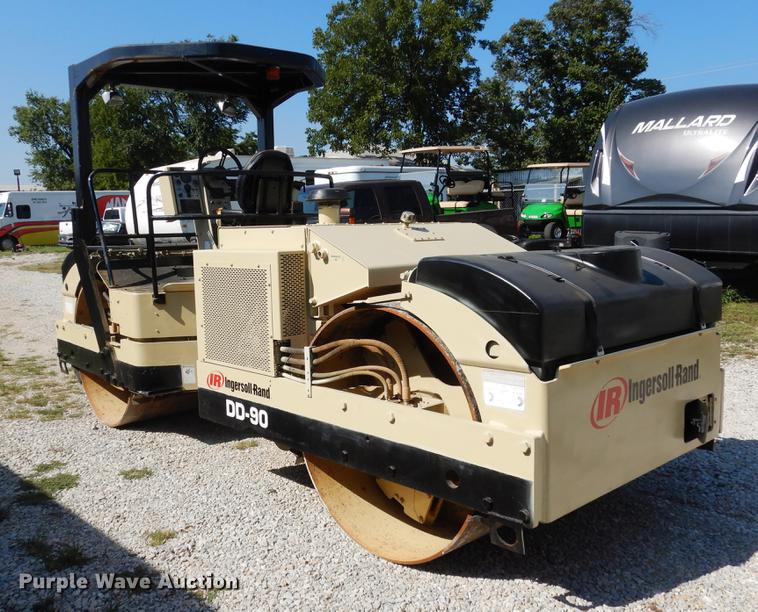 image for item DC5951 2003 Ingersoll Rand DD90 double drum vibratory compactor