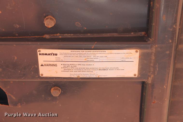 image for item DD3456 2005 Ditch Witch MX352 mini excavator