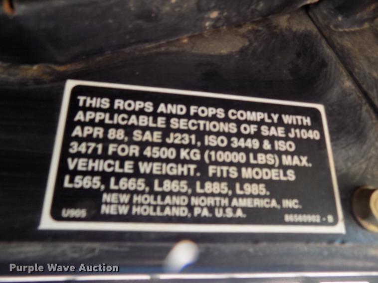 image for item DD5322 1999 New Holland LX885 Turbo skid steer