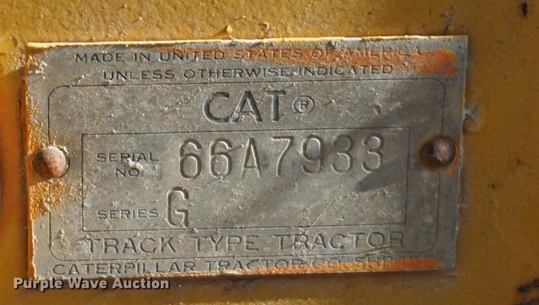 image for item DD6476 1969 Caterpillar D9G dozer