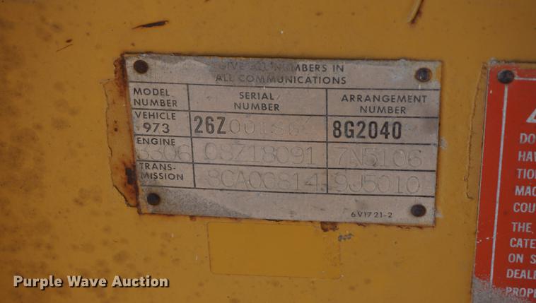 image for item DD6478 1983 Caterpillar 973 track loader