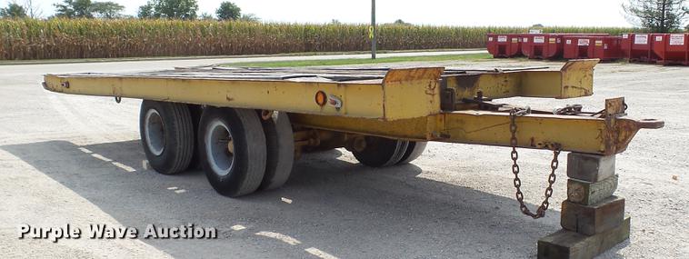 image for item DD7362 1967 Hyster HP15T tilt deck equipment trailer