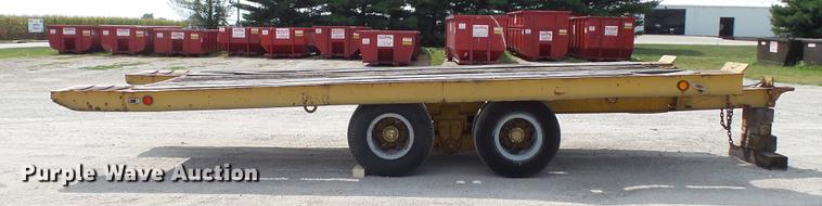 image for item DD7362 1967 Hyster HP15T tilt deck equipment trailer