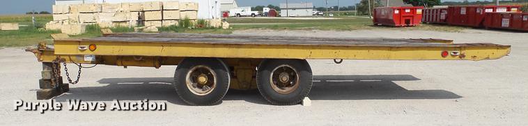 image for item DD7362 1967 Hyster HP15T tilt deck equipment trailer