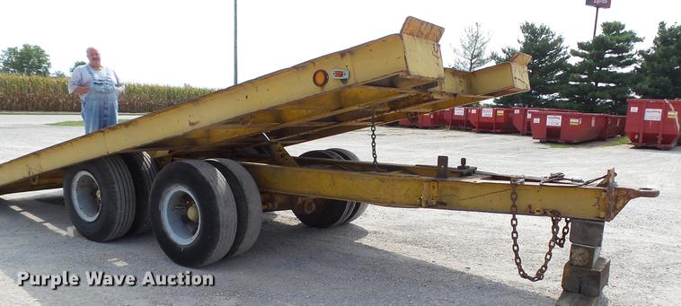 image for item DD7362 1967 Hyster HP15T tilt deck equipment trailer