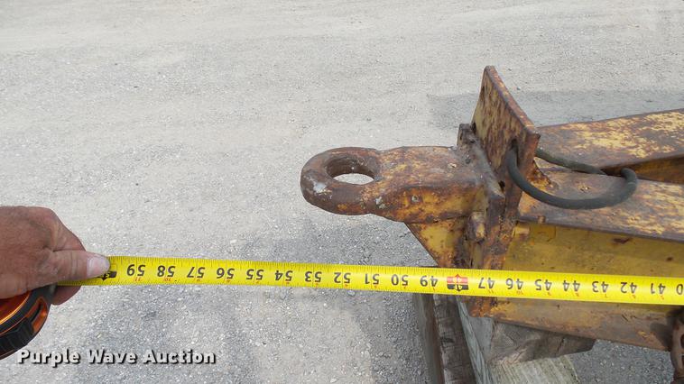 image for item DD7362 1967 Hyster HP15T tilt deck equipment trailer