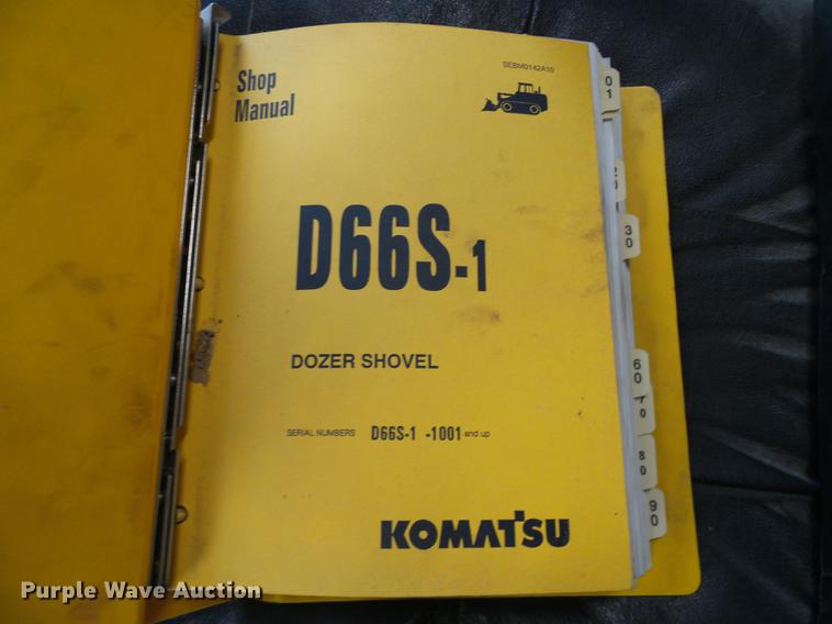 image for item DE5103 Komatsu D66S-1 track loader