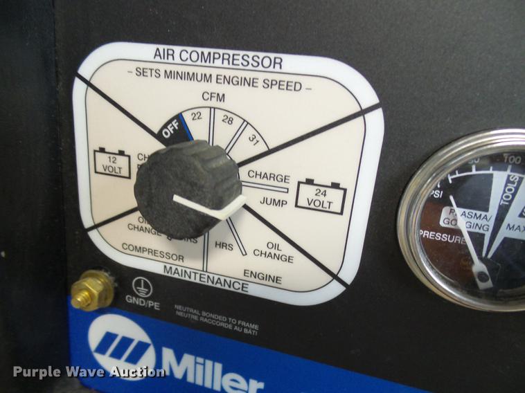 image for item DE5212 2017 Miller Trailblazer 302 Air Pak welder/generator with air compressor