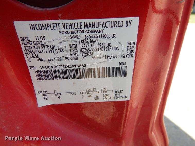 image for item DF1759 2013 Ford F350 Super Duty XL Super Cab pickup truck