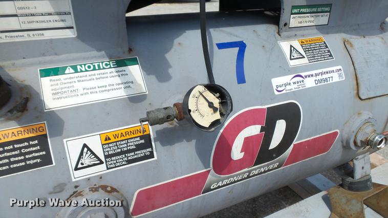 image for item DM9877 Gardner Denver HGR6-3 air compressor